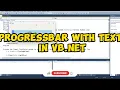 Progressbar with text in VB Net without using Label