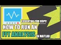 How to Run an FFT in MATLAB From Excel Data to a Frequency Plot