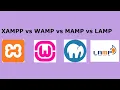 Difference Between XAMPP Vs WAMP Vs MAMP Vs LAMP