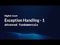 Lesson 6 Exception Handling Part 1