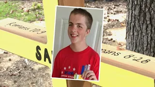 Community honors Salem Carpenter with cross after deadly crash