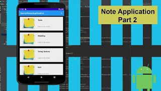 Note Application using Sqlite database part 2 android studio android tutorials 2022