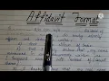 Meaning Of Affidavit Format of Affidavit How to Write an Affidavit In English