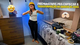 VLOG PREPARANDO O QUARTO DE DORA PRA PINTURA‼️