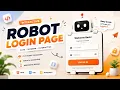 I Built an Interactive Robot Login Page using HTML CSS JavaScript