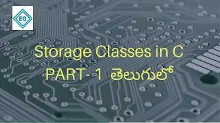 Storage Classes in C PART-1 Telugu Storage Classes Explained