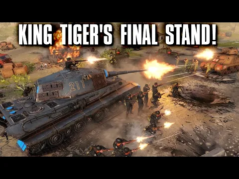 KING TIGER'S FINAL STAND! - 2v2 PRO CAST - Company of Heroes 3