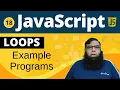 Loops in JavaScript - For Loop in JavaScript Example Program
