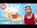 How to Build a Sandcastle for Kids 🏝️🦀/// Danny Go! at the Beach