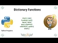 Python Programming - Dictionary methods in python clear copy fromkeys get items etc