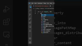 Print Numbers from 1 to 10 in Python