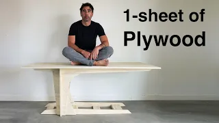 I made a table out of a $44 sheet of plywood