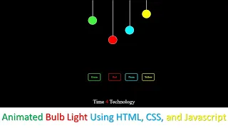 Animated Bulb Light HTML CSS and Javascript