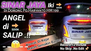 gilak kenceng banget saling kejar po haryanto feat bis balapnya sinar jaya di tol cipali