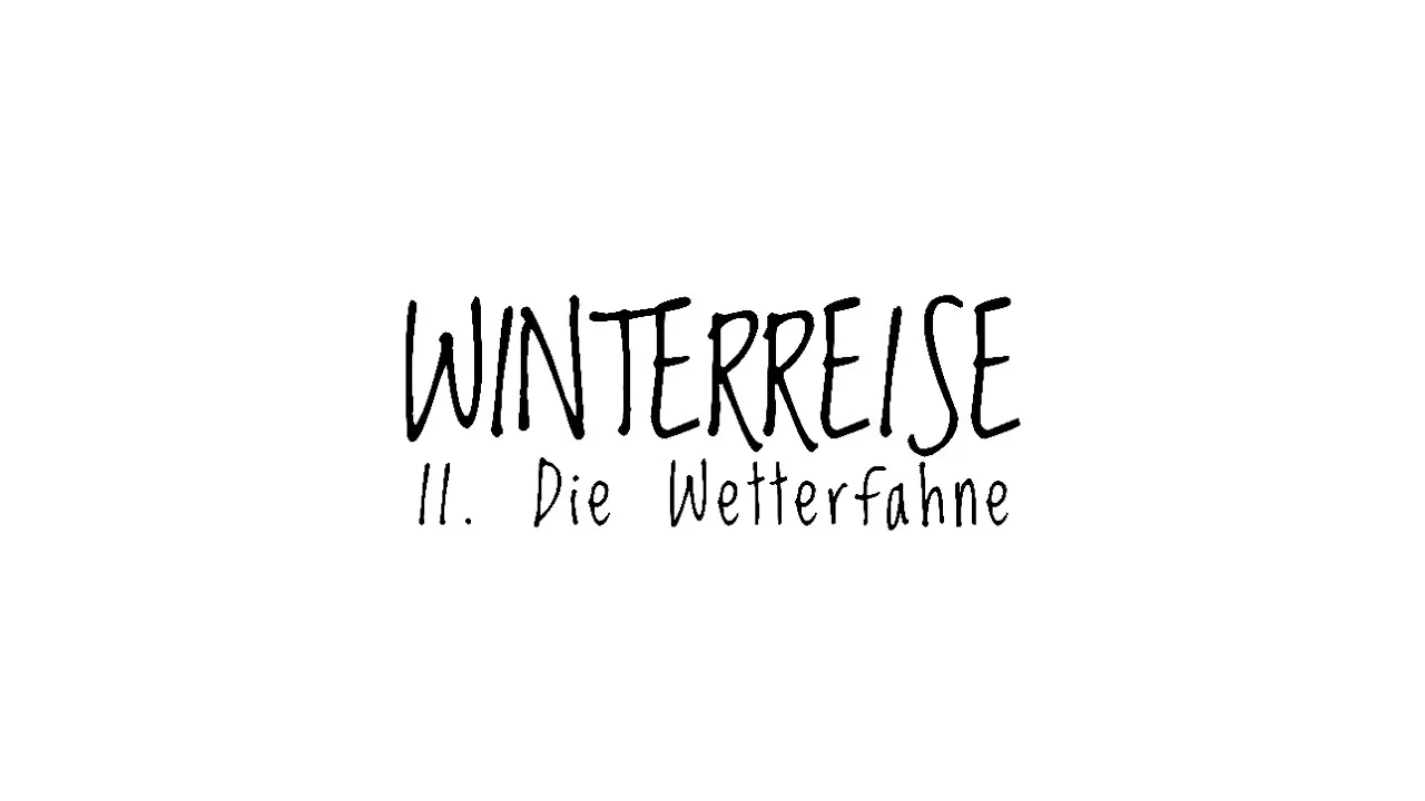 SCHUBERT: Winterreise, D 911 II. Die Wetterfahne / Ensemble Schubertiade SCHUBERT: Winterreise, D 911 II. Die Wetterfahne / Ensemble Schubertiade
