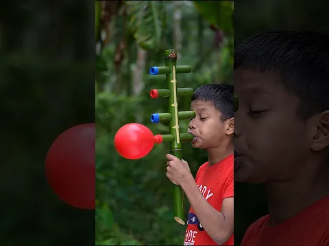 DIY Bamboo & Colourful Balloons Creations Toys