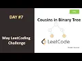 Leetcode Day 7 - Cousins in Binary Tree Arabic