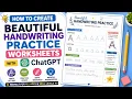 How to Create Beautiful Handwriting Practice Worksheets with ChatGPT Improve Your Handwriting