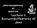 Java Programming Lecture 2 Features of Java CSE CS IT MCA Hands-on Learning with Rohit