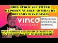 BBIG STOCK SEC FILLING REPORTS RAISED 40 MILLION DOLLARS OVER 24 SHORT SELLERS DOJ INVESTIGATION