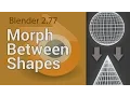 Morph between two shapes in Blender