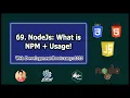Backend Tutorial npm The Node Package Manager Tutorial Web Development Tutorials