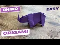 RHINO PAPER FOLDING ORIGAMI TUTORIAL HOW TO MAKE RHINO ORIGAMI EASY ORIGAMI RHINO DIY PAPERART