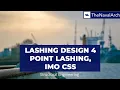 Lashing Design 4 point Lashing IMO CSS www thenavalarch com