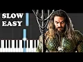 Download Lagu Skylar Grey - Everything I Need - Aquaman Soundtrack SLOW EASY PIANO TUTORIAL
