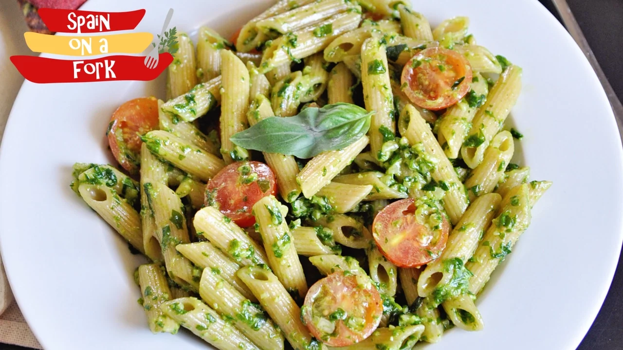 Penne Pasta with Spanish Pesto