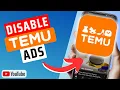 How To Disable Turn Off Temu Ads On YouTube - Quick Guide