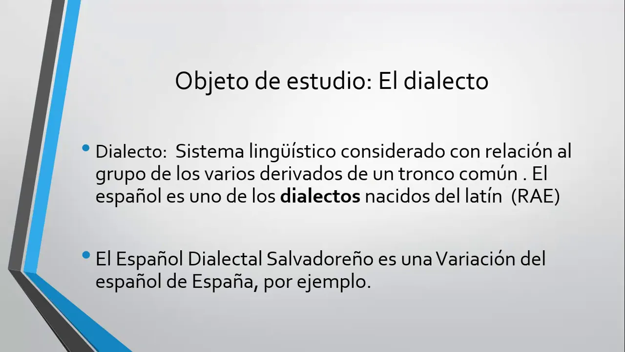 Dialectología y Sociolingüística