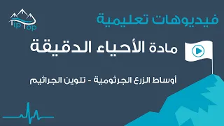 مادة الأحياء الدقيقة   أوساط الزرع الجرثومية وتلوين غرام                                        دندنها