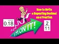 HOW to Write Repeating Decimals as Fractions --Grade 8 Middle School Math from The Magic of Math