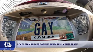 Lakewood man revels in receiving previously rejected GAY license plate from BMV