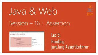 Assertion assert Statement in Java Handling java lang AssertionError