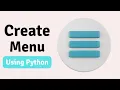 How to Create Expanding Menu in Python Tkinter