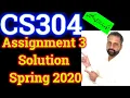CS304 Assignment 3 Solution spring 2020 By Abid Farooq Bhutta OOP cs304 vu assignment 3 2020
