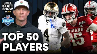 Joel Klatt ranks his Top 50 Prospects for the 2026 NFL Draft