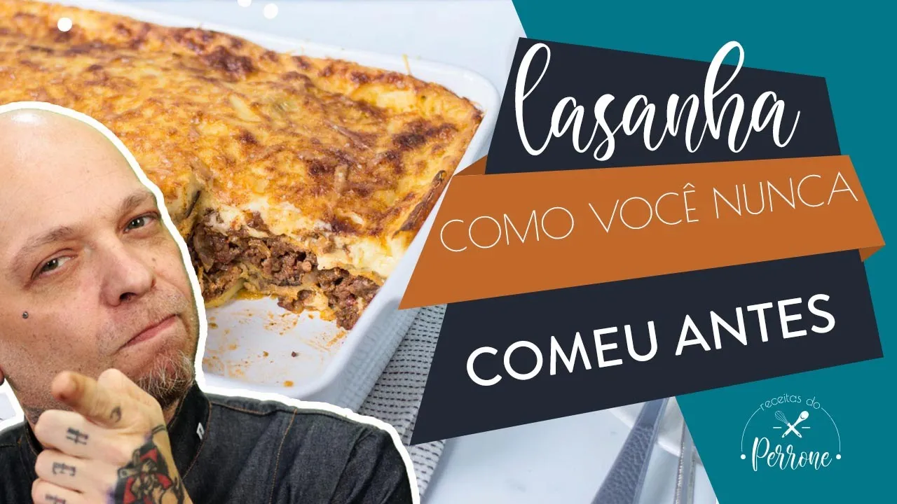 Lasanha de Berinjela simples e saborosa