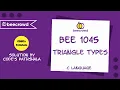 beecrowd Problem 1045 - Triangle Types solution Bangla C language
