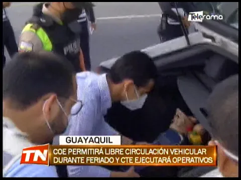 COE permitirá libre circulación vehicular durante feriado y CTE ejecutará operativos