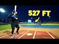 Trying to Break the Longest Home Run Ever Measured 527 FT