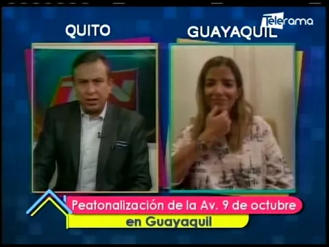 Peatonización de la Av. 9 de Octubre en Guayaquil