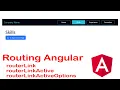 Routing and Navigation Angular Part 1 - routerLink routerLinkActive routerLinkActiveOptions