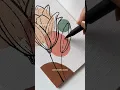 DAY of Daily Boho Art Acrylic Painting Easy Canvas Drawing