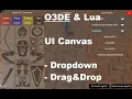 O3DE and Lua open UI canvas drop-down and draggable elements