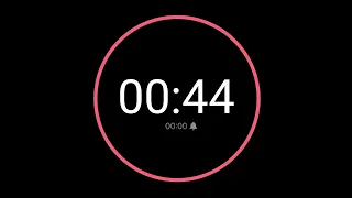 44 Second Countdown Timer iPhone Timer Style