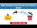How to Delete Duplicate MSG Files in Bulk Guide 2026