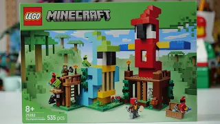 LEGO Minecraft 21282 The Parrot Houses Speed Build